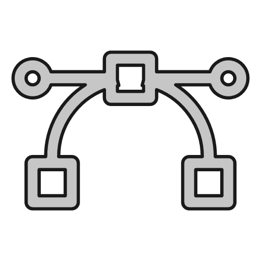 Bezier curve outline icon, outline style, from Glyphs