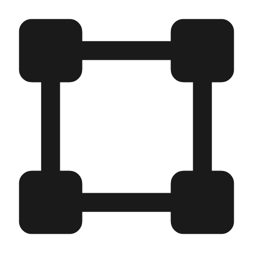 Bezier square bold icon, bold style, from Glyphs