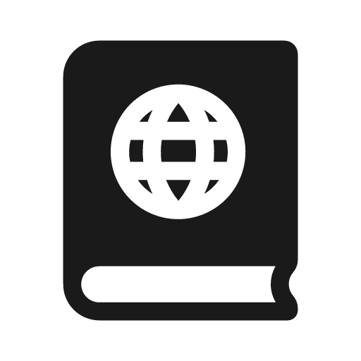 Book atlas bold icon, bold style, from Glyphs