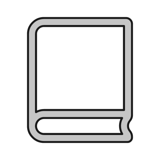 Book outline icon, outline style, from Glyphs