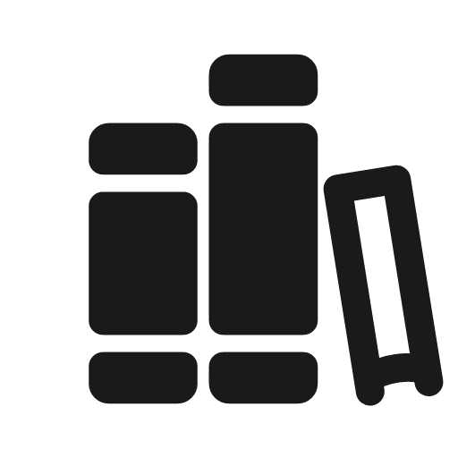 Books bold icon, bold style, from Glyphs