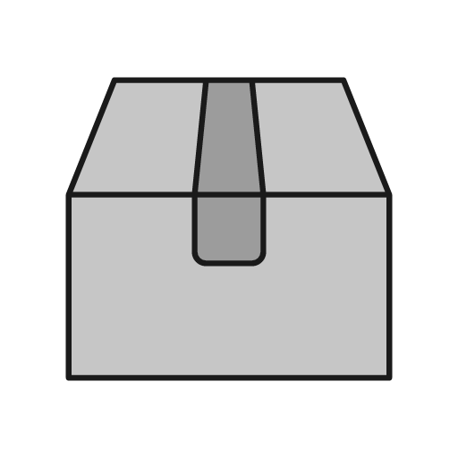 Box 1 duo icon, line style, from Glyphs