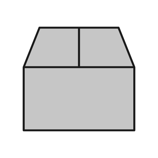 Box duo icon, line style, from Glyphs