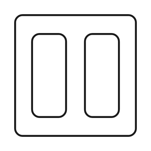 Box layout 2 icon, line style, from Glyphs