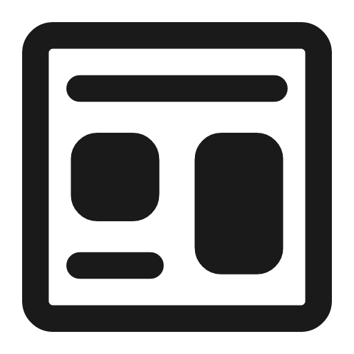 Box layout bold icon, bold style, from Glyphs