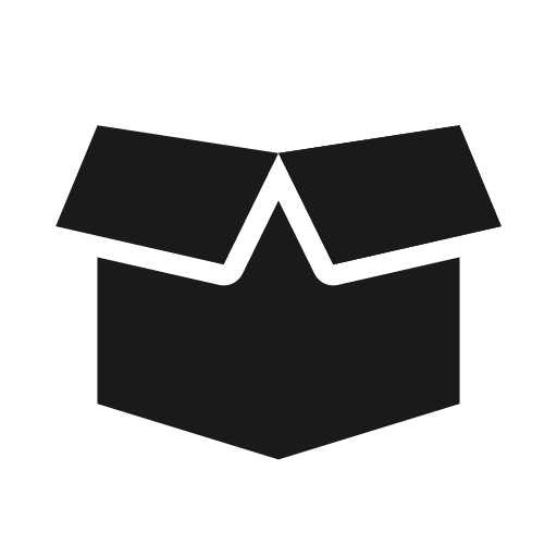 Box open bold icon, bold style, from Glyphs