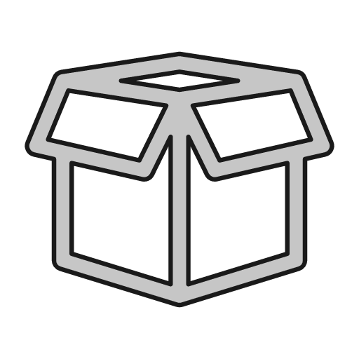 Box open outline icon, outline style, from Glyphs