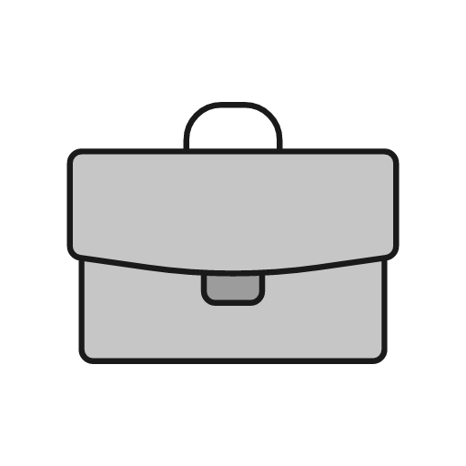 Briefcase duo icon, line style, from Glyphs