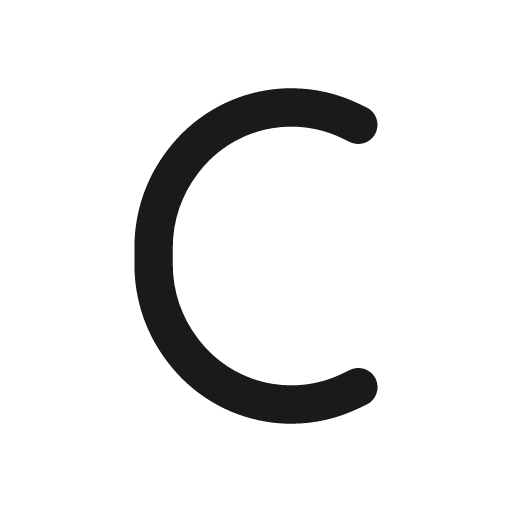 C bold icon, bold style, from Glyphs
