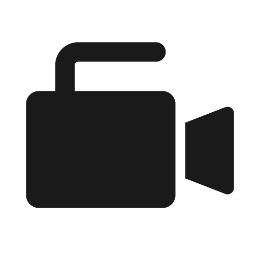 Camcorder bold icon, bold style, from Glyphs