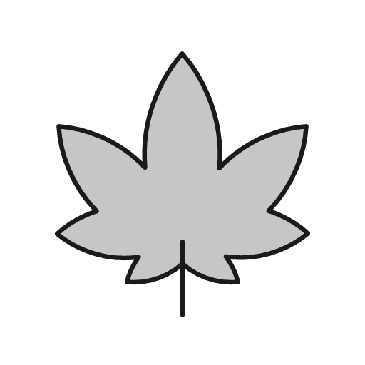 Cannabis duo icon, line style, from Glyphs