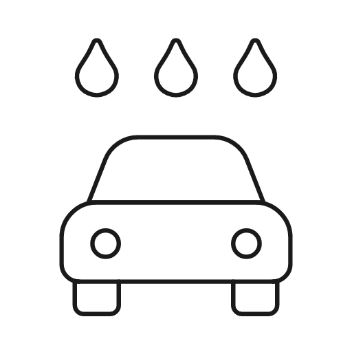 Car wash icon, line style, from Glyphs