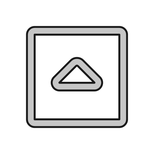 Caret square outline icon, outline style, from Glyphs