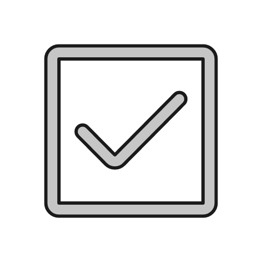 Check square outline icon, outline style, from Glyphs