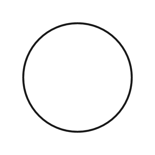 Circle icon, line style, from Glyphs
