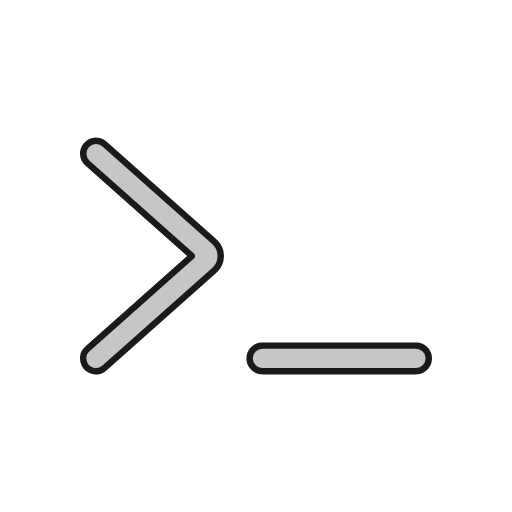 Cli outline icon, outline style, from Glyphs