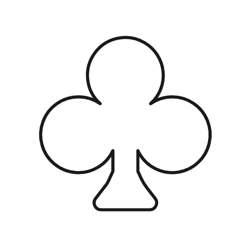 Club icon, line style, from Glyphs