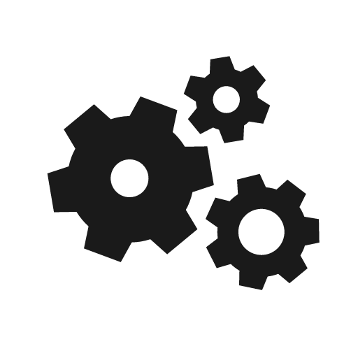 Cogs 1 bold icon, bold style, from Glyphs