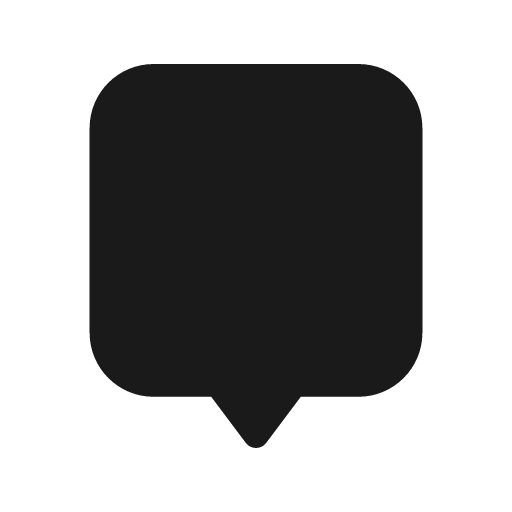 Comment 3 bold icon, bold style, from Glyphs
