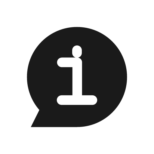 Comment info bold icon, bold style, from Glyphs