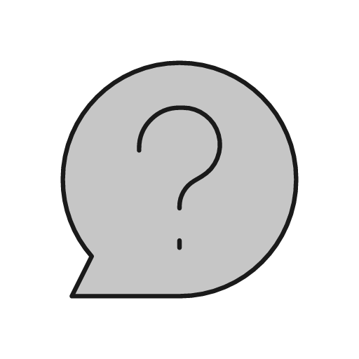Comment question duo icon, line style, from Glyphs