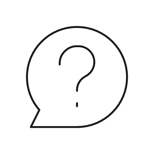 Comment question icon, line style, from Glyphs