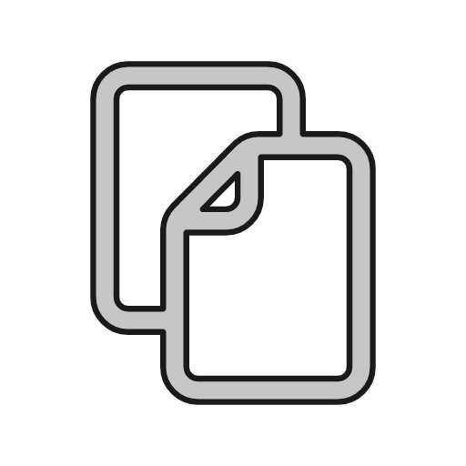 Copy outline icon, outline style, from Glyphs