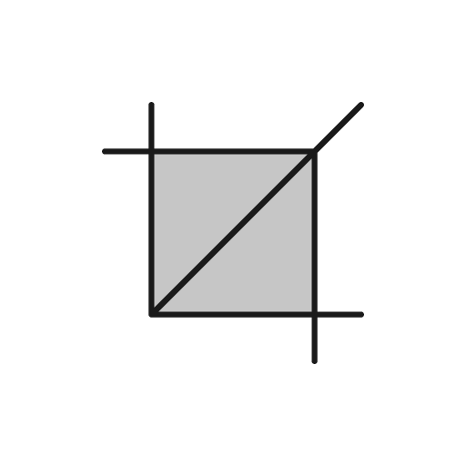 Crop duo icon, line style, from Glyphs