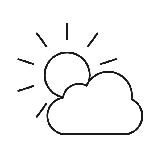 Day icon, line style, from Glyphs