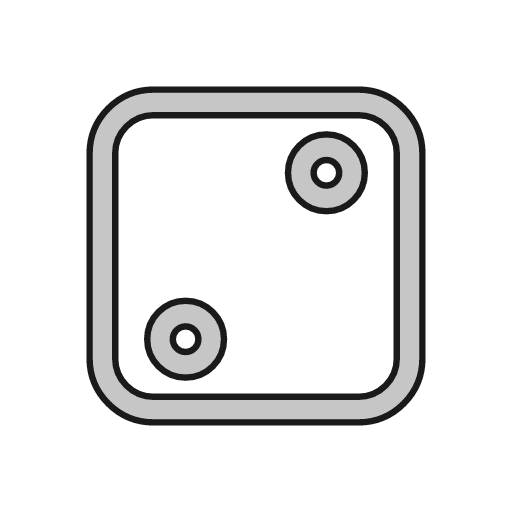 Die 2 outline icon, outline style, from Glyphs