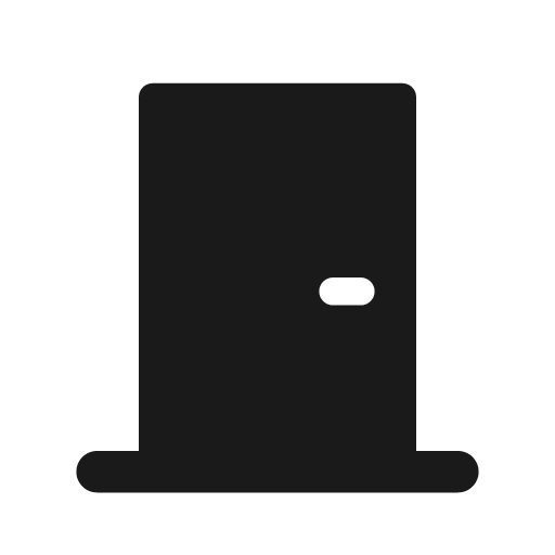 Door bold icon, bold style, from Glyphs