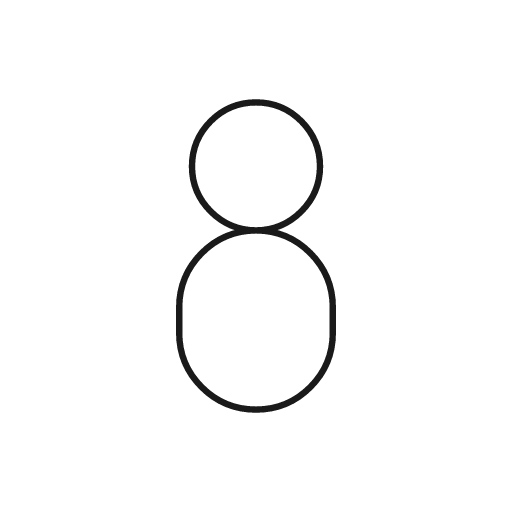 Eight icon, line style, from Glyphs