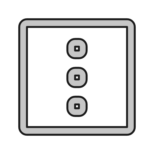Ellipsis square outline icon, outline style, from Glyphs
