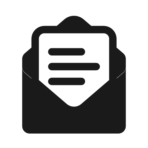 Envelope open note bold icon, bold style, from Glyphs
