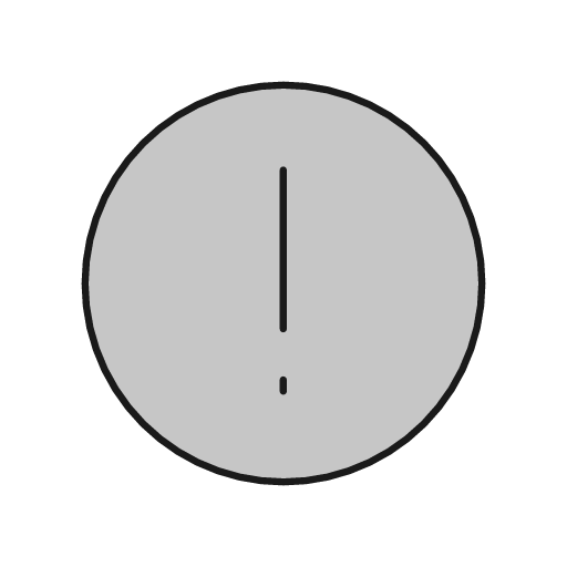 Exclamation circle duo icon, line style, from Glyphs