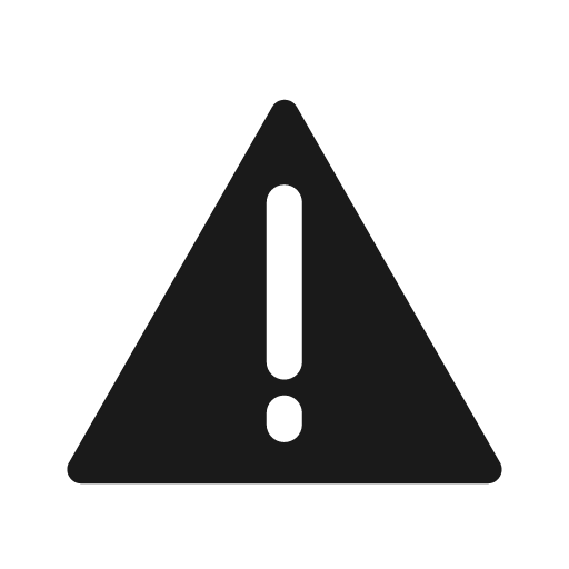 Exclamation triangle bold icon, bold style, from Glyphs