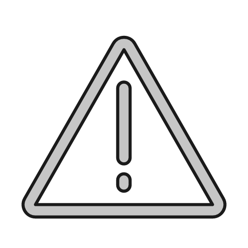 Exclamation triangle outline icon, outline style, from Glyphs