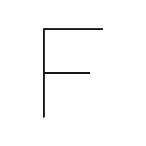 F icon, line style, from Glyphs