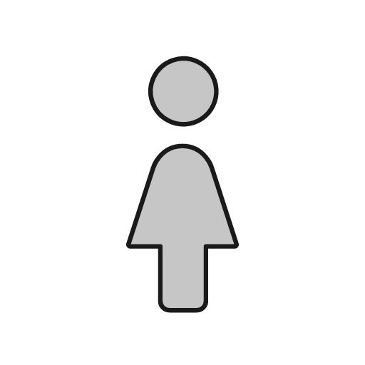 Female duo icon, line style, from Glyphs