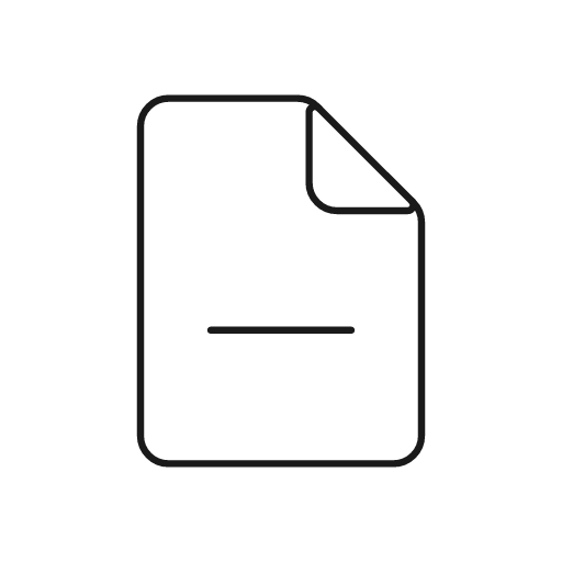 File remove icon, line style, from Glyphs