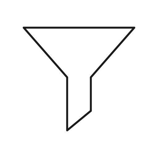Filter icon, line style, from Glyphs