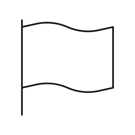 Flag icon, line style, from Glyphs
