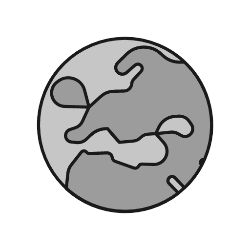 Globe europe duo icon, line style, from Glyphs