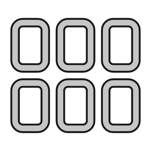 Grid 1 outline icon, outline style, from Glyphs