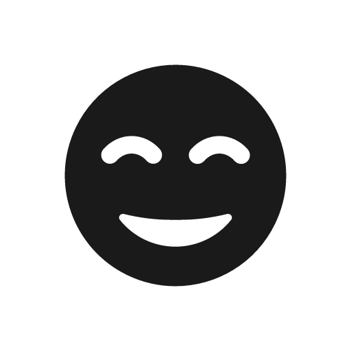 Grin beam bold icon, bold style, from Glyphs