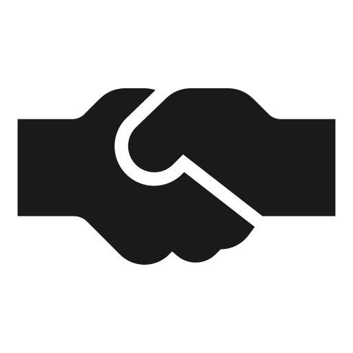 Handshake bold icon, bold style, from Glyphs