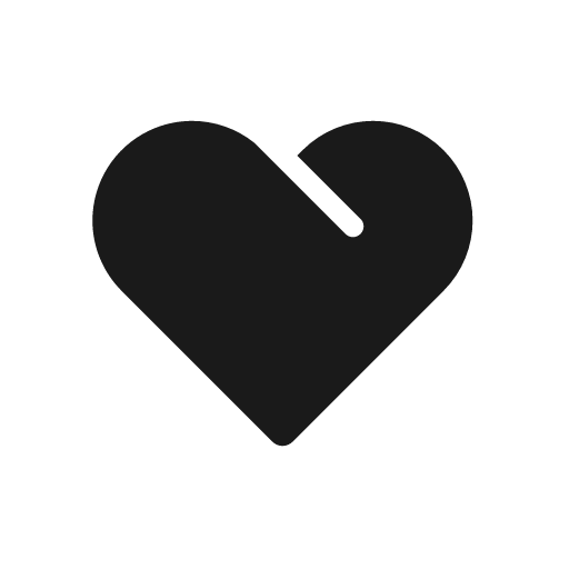 Heart 1 bold icon, bold style, from Glyphs