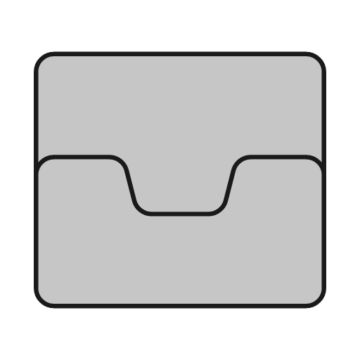 Inbox 1 duo icon, line style, from Glyphs