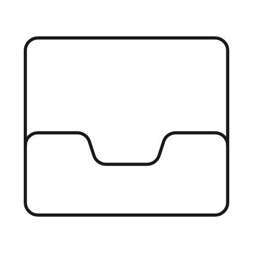 Inbox 1 icon, line style, from Glyphs