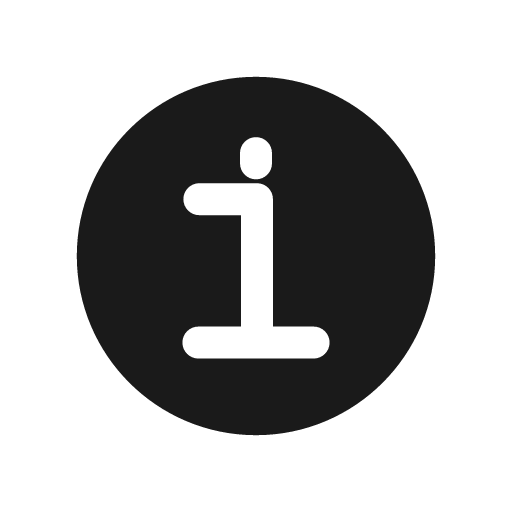 Info circle bold icon, bold style, from Glyphs